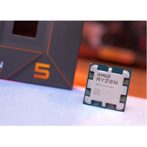 AMD RYZEN 5 7600X 6 Core, 4,70-5.30GHz, 38Mb Cache, 105W,  AM5 Soket, BOX (Kutulu) (Dahili Grafik VAR, Fan YOK)