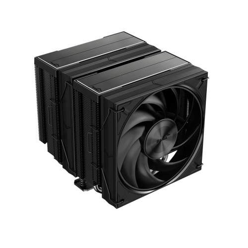 SAMA A60B, Black, 2x120mm MONO Fan, Kule Tipi Hava Soğutma, 6 adet Gelişmiş Siyah Kaplamalı Bakır Isı Borusu, CPU Fan (AMD ve INTEL Tüm işlemciler ile uyumlu)