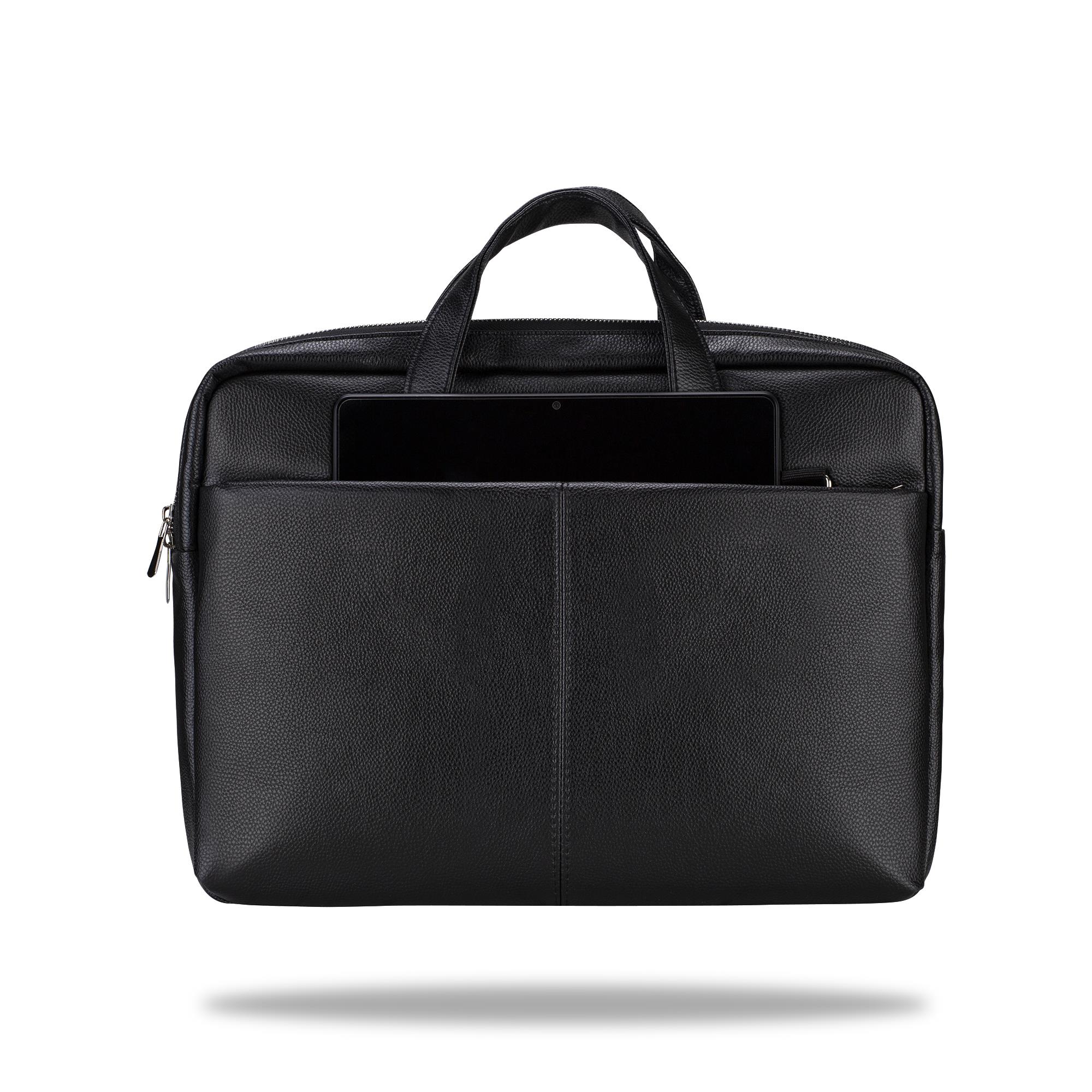 Classone VIP SD150 15.6 Uyumlu Suni Deri Notebook, Laptop Çantası -Siyah