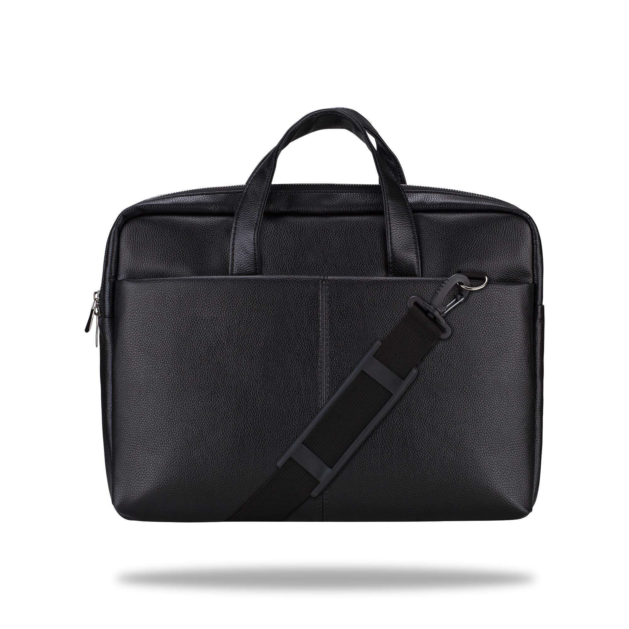 Classone VIP SD150 15.6 Uyumlu Suni Deri Notebook, Laptop Çantası -Siyah