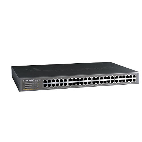 TP-LINK TL-SF1048 48 Port, Megabit, Yönetilmez, Çelik kasa, Rackmount Switch