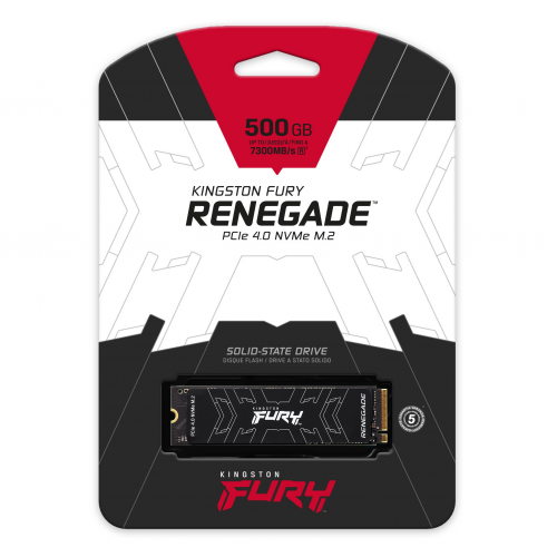 KINGSTON SFYRS/500G, FURY RENEGADE, 500Gb, 7300/3900, Gen4, NVME PCIe M.2 SSD