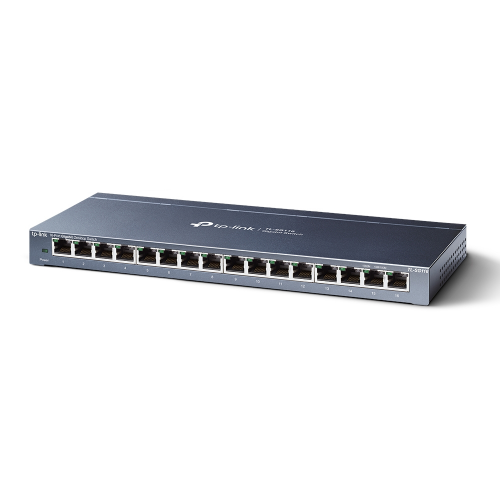 TP-LINK TL-SG116(UN) V2, 16 Port, GigaBit, Metal Kasa, Masaüstü Switch