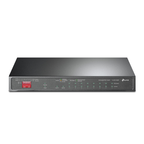 TP-LINK TL-SG1210MP, 8 Port, GigaBit, PoE 123W, 1 Port GigaBit Lan, 1 Port GigaBit SFP, Yönetilebilir, Metal Kasalı Switch