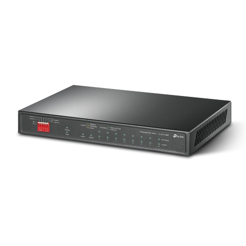 TP-LINK TL-SG1210MP, 8 Port, GigaBit, PoE 123W, 1 Port GigaBit Lan, 1 Port GigaBit SFP, Yönetilebilir, Metal Kasalı Switch