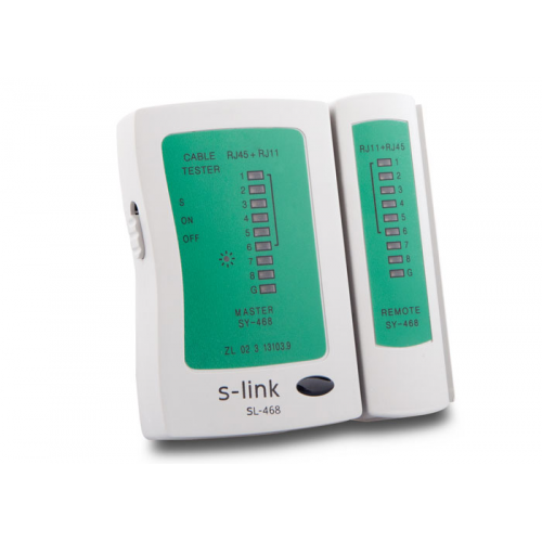 S-LINK SL-468, RJ45 ve RJ11 Tester, Kablo Test Cihazı