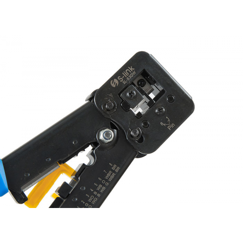 S-LINK SL-830W, RJ45/RJ11 ikili Pense,  Yeni Nesil Kablo Ucu Konnektör Sıkma Pensesi