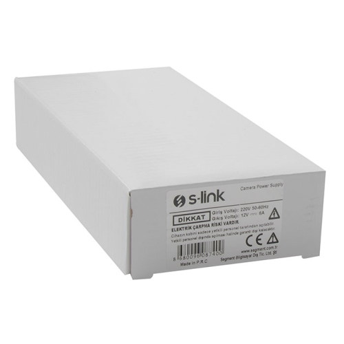 S-LINK SL-KA68, 12V, 8A, Switch Mode, DC ADAPTÖR
