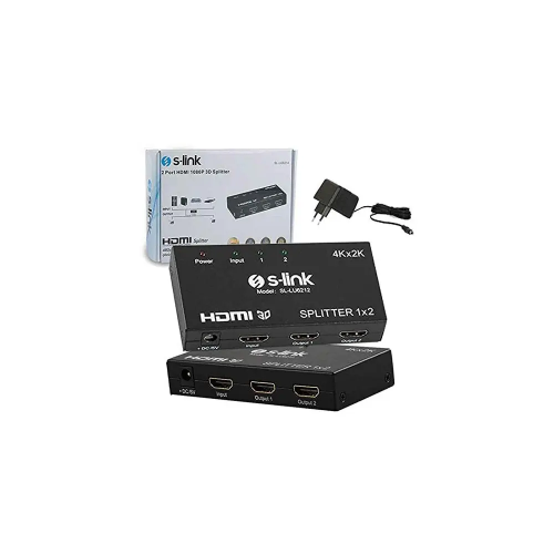 S-LINK SL-LU6212, 2 Port 4K/2K HDMI Splitter