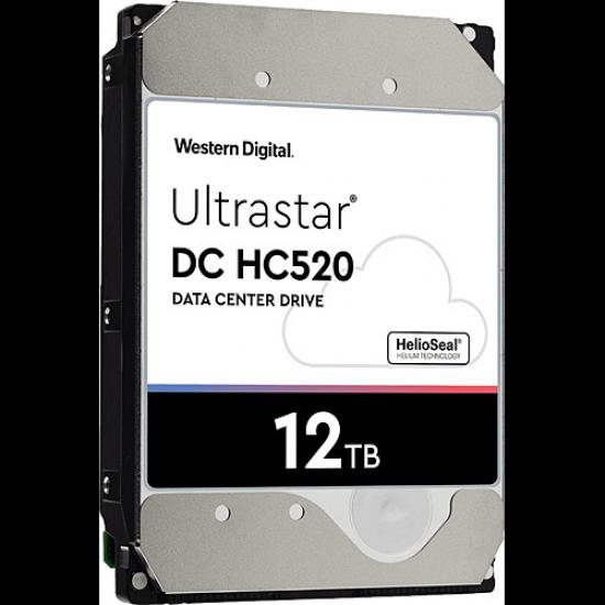 WD ULTRASTAR, HUH721212ALE604, 3.5’’, 12TB, 256Mb, 7200 Rpm, 7/24 Enterprise, DATA CENTER-GÜVENLİK-NAS-SERVER, HDD (DC HC520) (0F30146)
