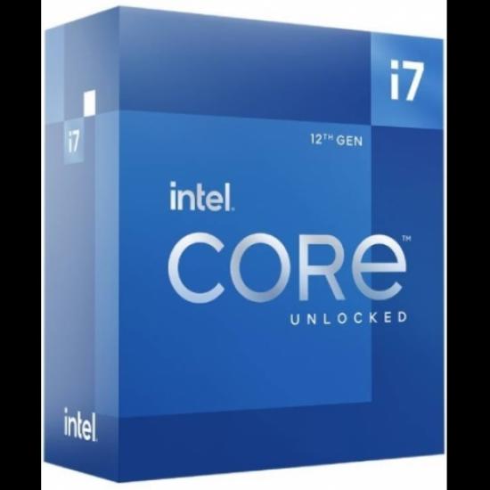 INTEL i7-12700F 12 Core, 3.60Ghz, 25Mb, 65W, LGA1700, 12.Nesil, BOX, (Grafik Kart YOK, Fan VAR)