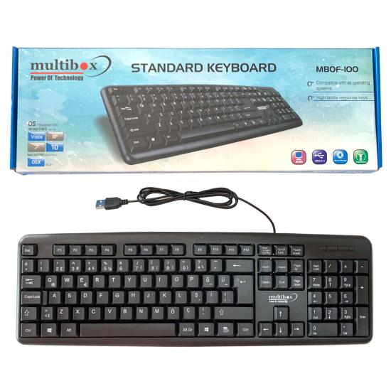 Q Usb Siyah Standart Klavye TJ-818