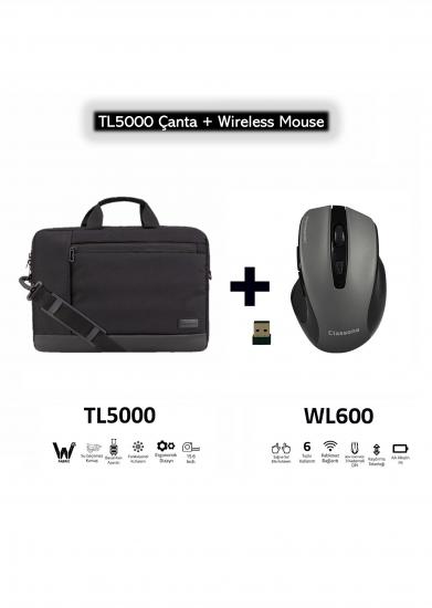 TL5000-Wl600 Wtxpro Su Geçirmez Kumaş 15.6 Inç Uyumlu Notebook ,laptop El Çantası+WL600