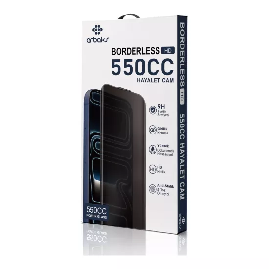 IP 16 PRO MAX – iPhone 550PR 550CC Hayalet Cam Ekran Koruyucu