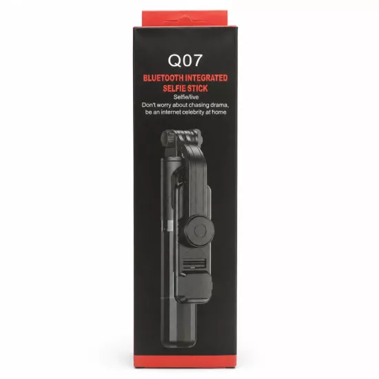 Dvip Q07 Bluetooth Kumandalı Tripod Selfie Çubuğu Siyah