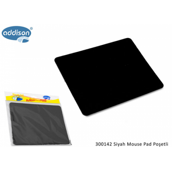 ADDISON 300142, 177x217x2mm, Lüx, Big, MOUSE PAD,  (Siyah)