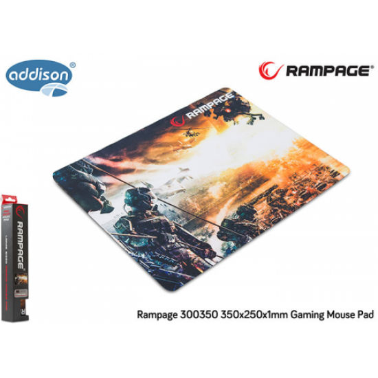 Rampage 300350, 350x250x2mm, Gaming, MOUSE PAD