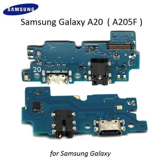ORJ Samsung Galaxy A20 ( A205F ) Şarj Kulaklık Soket Mikrofon Bordu