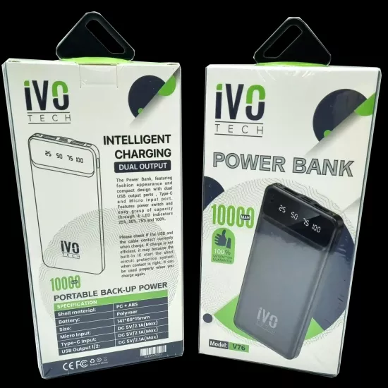 TYPE-C 10.000 mAh PowerBank İvoTech V76