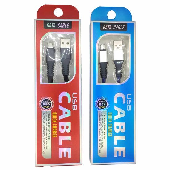 Micro 30 Cm Kısa PowerBank Kablosu Metal Başlık Hızlı Usb (Siyah)
