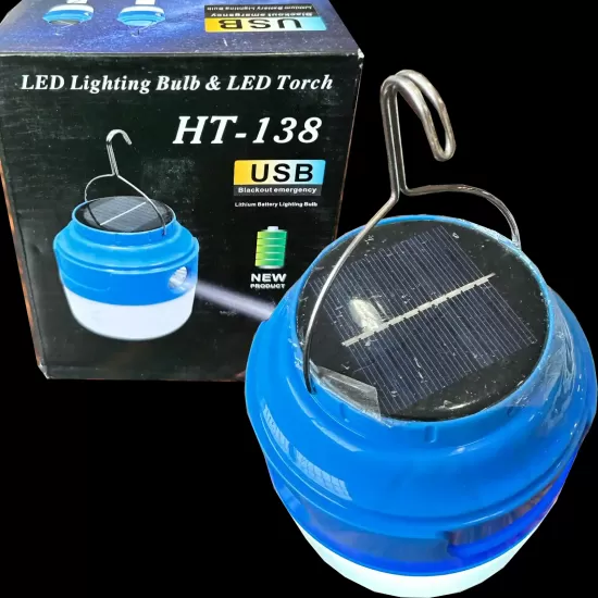 3600 mAh Kamp Lambası Solar Güneş Enerjili El Feneri Powerbank HT-138