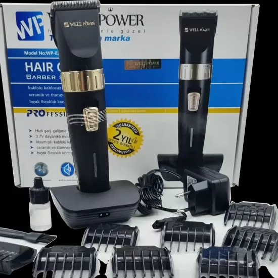 Well Power 8200 Salon Tipi Professional Saç Sakal Tıraş Makinesi