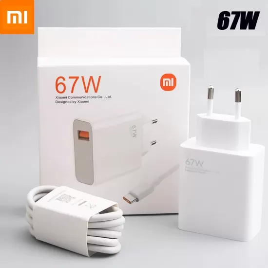 67W Turbo Saniye Göstergeli Hızlı Şarj Aleti Adaptör Kablo Set (MARKASİZ)