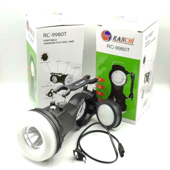 Ranchi Taşınabilir 3 Modlu Güneş Enerjili El Feneri RC-9980T