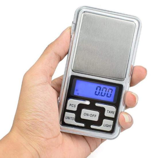 Dijital Göstergeli Hassas Elektronik Kuyumcu Cep Terazisi (500 GR-0.01) MH Serisi
