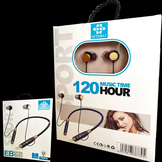 120 Saat Müzik Dinleme Süreli Bluetooh Kulaklık Arbaks