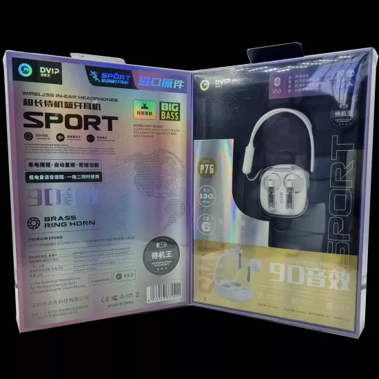 130H 9D V5.0 Airpods Android & iOS Bluetooth Kulaklık DVIP P75