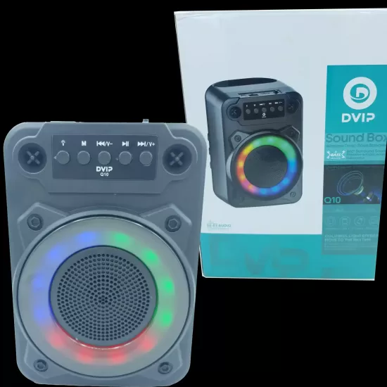 Işıklı Hoparlör - USB - FM Radyo - BT DVIP Q10