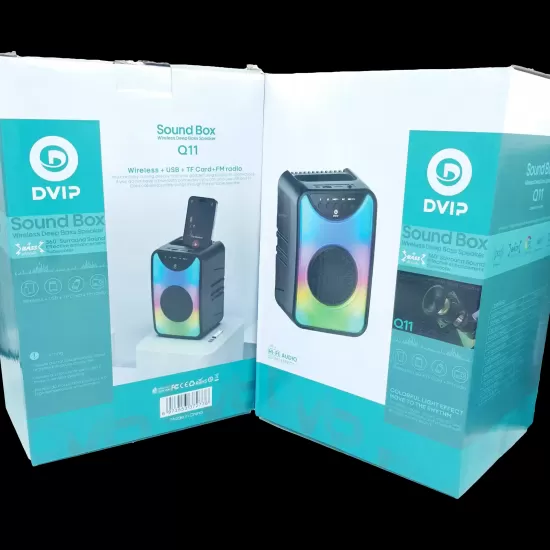 Işıklı Hoparlör - USB - FM Radyo - BT DVIP Q11