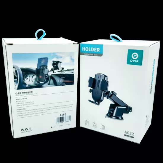 Silikon Yapışkanlı Araç Telefon Tutucu Otomatik Kilit Sistemli DVIP A52