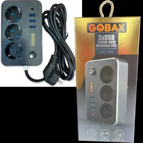 3 X USB 2 METRE Elektronik Termal Akım Korumalı Uzatma Kablosu MG-103