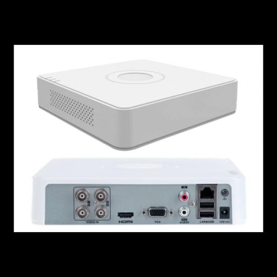 HIKVISION DS-7104HQHI-K1, 4Kanal, 4Mpix, H265+, 1 HDD Desteği, 5in1 DVR Cihazı