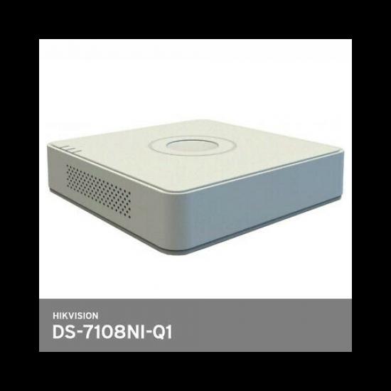 HIKVISION DS-7108NI-Q1, 8Kanal, 4Mpix, H265+, 1 HDD, UHD 1520P Kayıt, 60Mbps Bant Genişliği, NVR