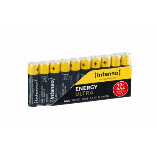 INTENSO 7501910, Energy Ultra, LR03, AAA, 1.5Volt, 10 lu Paket, PİL