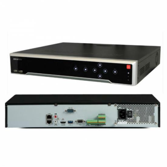 HIKVISION DS-7732NI-K4, 32Kanal, 8Mpix, H265+, 4 HDD Desteği, 2160P Kayıt, 256Mbps Bant Genişliği, Metal Kasa, 2 Port GigaBit Lan, NVR