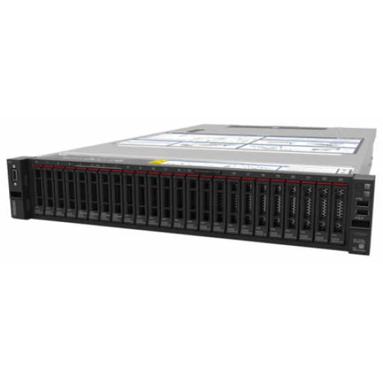 LENOVO 7X06A0P0EA, SR650, Intel Xeon Silver 4210R, 32Gb RDIMM Ram, 3x480Gb SSD, 4Port Gigabit Ethernet, 2x750W Power, Free Dos, 2U Rack, SERVER