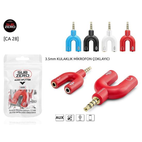 Kulaklık Mikrofon Çoklayıcı 3.5 mm CA28