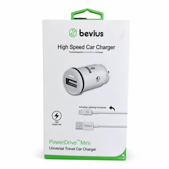 Lightning 12W Kablolu Araç Şarj Cihazı BVS-AU503