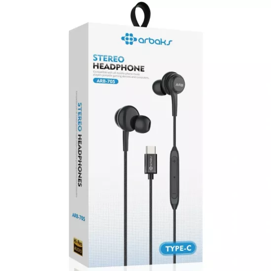 TYPE-C AKG “Tüm Telefonlara Uyumlu” Mikrofonlu Kulaklık Arbkas ARB-705