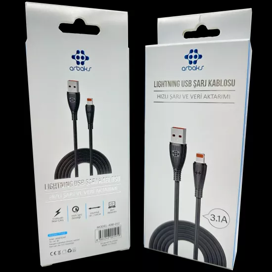 3.1A iphone Şarj Kablosu Arbaks ARB-52