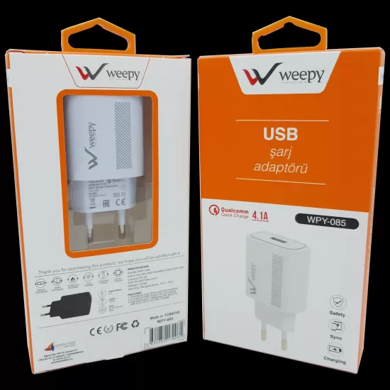 18W Hızlı Şarj Başlığı Weepy WPY-085