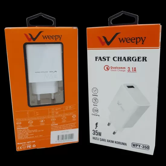 35W 3.1A Hızlı Şarj Başlığı WPY-350