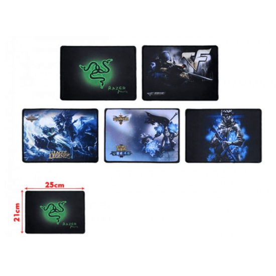 25x21 Cm Rubber Mouse Pad Desenli (Karışık  Model) PL-2866