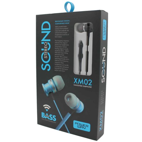 (Beyaz) Extra Bass *Metal* Kulaklık Powerway XM02