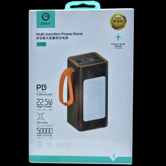 PD 22.5W 30.000 mAh Dijital Göstergeli Kablolu Işıklı Powerbank P200