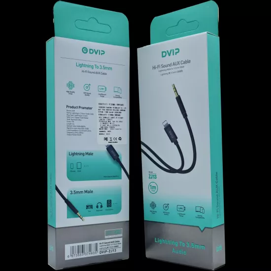 1 Metre Aux Çevirici Apple iPhone Lightning Dönüştürücü Dvip ZJ13